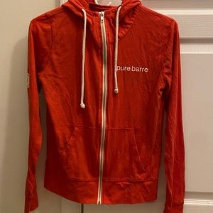 Barely worn Pure Barre red hoodie
